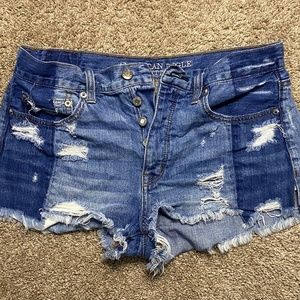 American Eagle Two Tone Denim Shorts